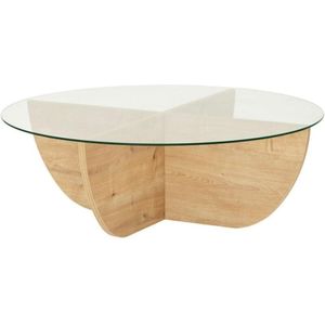 Salontafel van gehard glas - Licht naturel en transparant - AYSUN