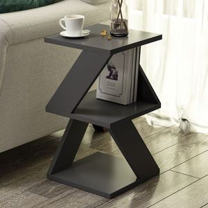 Asir - Bijzettafel - Antraciet - 50 x 30 x 30 cm