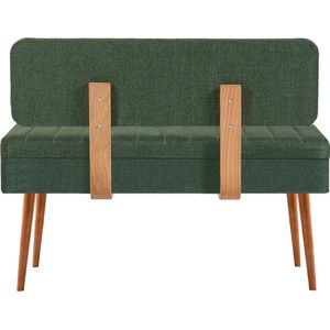 Vina - Eetkamerbank - Groen - 100% Melamine Coating - 110x40x82cm
