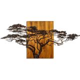 Asir - Decoratief Houten Wandaccessoire - Veelkleurig - 100% Hout