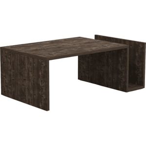 Moderne koffietafel, antraciet, 86,8 x 32,4 x 50 cm, 100% melamine, dikte 18 mm, wandmontage, Scandinavisch design voor huis en hotel