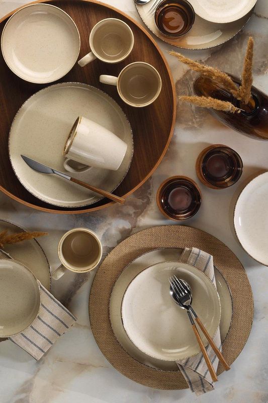 Asir - Diner Set - Room - 16 Stuks - 100% Porselein