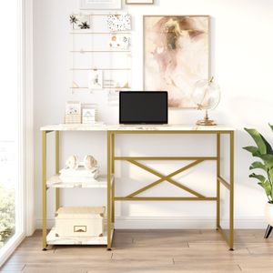Locelso Studiebureau | Melamine coating | Metalen poten | Wit Marmer Goud