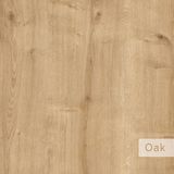 Asir - Wandplank - Eik - 80,5 x 123 x 22 cm