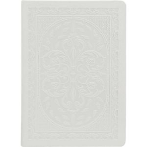Victoria's Journals - Notitieboek A5 - Old Book Journal - Vintage - Premium Vegan Leer Hardcover - 320 Pagina's Premium Papier (Wit)