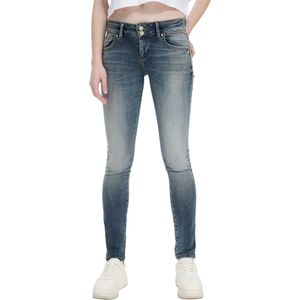 LTB Dames Jeans Broeken MOLLY slim Fit Blauw Volwassenen