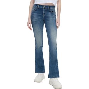 LTB Jeans Fallon Dames Flared Jean - Donkerblauw - Darla Wash