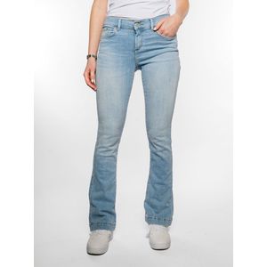 LTB Jeans Dames Fallon 400 - Bootcut Mid Rise Basic-5-Pocket Light Wash Blue van katoenmix - maat W28L34, blauw, 28W / 34L