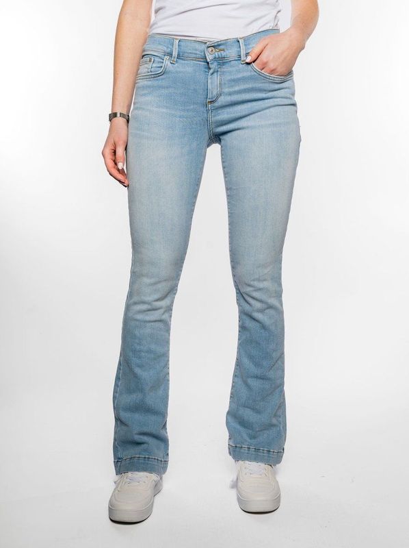 LTB - Jeans Dames Fallon 400 - Bootcut - Mid Rise - Katoenmix - Light Wash Blue