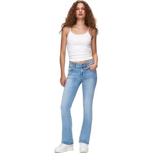 LTB - Jeans Dames Fallon 400 - Bootcut Mid Rise Basic-5-Pocket - Blauw - Katoenmix
