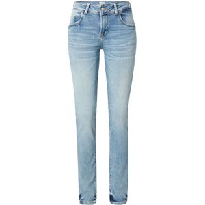 LTB - Fallon - Dames Jeans - Blauw - Katoenmix - Slim Mid Rise 5-Pocket