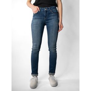 LTB Jeans Dames Fallon 200 - Slim Mid Rise Basic-5-Pocket Dark Wash Blue van katoenmix - maat W30L36, blauw, 30W / 36L