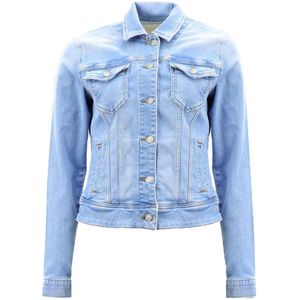 LTB Jeans Jack - Lichtblauw Denim Damesjack met Drukknoopsluiting