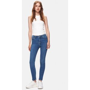 LTB Jeans Dames Tanya B - Skinny Mid Rise Basic-5-Pocket Dark Wash Blauw van katoenmix - Maat W31L32, blauw, 31W / 32L
