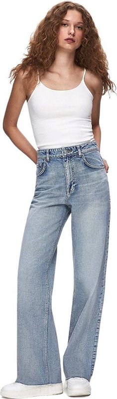 LTB - Danica - Damesjeans - Licht Gewassen Blauw - 5 Zakken