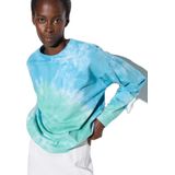 No Matter What - Sweatshirt - Lichtblauw Lichtgroen Offwhite - Ronde Hals - Lange Mouw