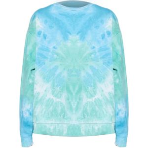 No Matter What - Sweatshirt - Lichtblauw Lichtgroen Offwhite - Ronde Hals - Lange Mouw