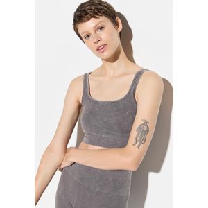 Sport bh's - Slim-Fit - Houtskool - Dikke Bandjes - Geen Ondersteuning