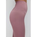 Leggings - Effen - Jersey - High Waist - 7/8 Lengte