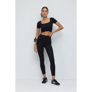 Vierkante Hals Crop Top