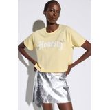 Bikini - Geribbelde Kraag - Jersey - Ronde Hals - Kwartmouw - Normale Pasvorm