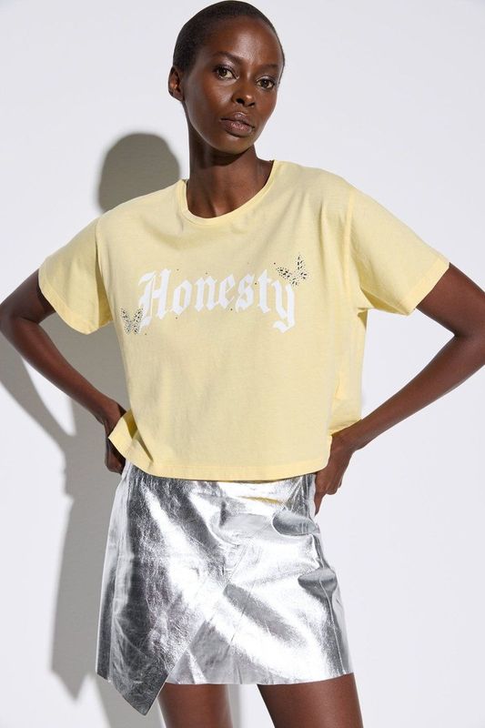 Bikini - Geribbelde Kraag - Jersey - Ronde Hals - Kwartmouw - Normale Pasvorm