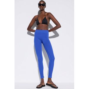 Leggings - Effen - Jersey - Lange Pasvorm - Mid Waist