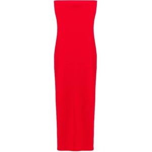 Nomatter-What - Strapless Midi Jurk - Turkse Stof