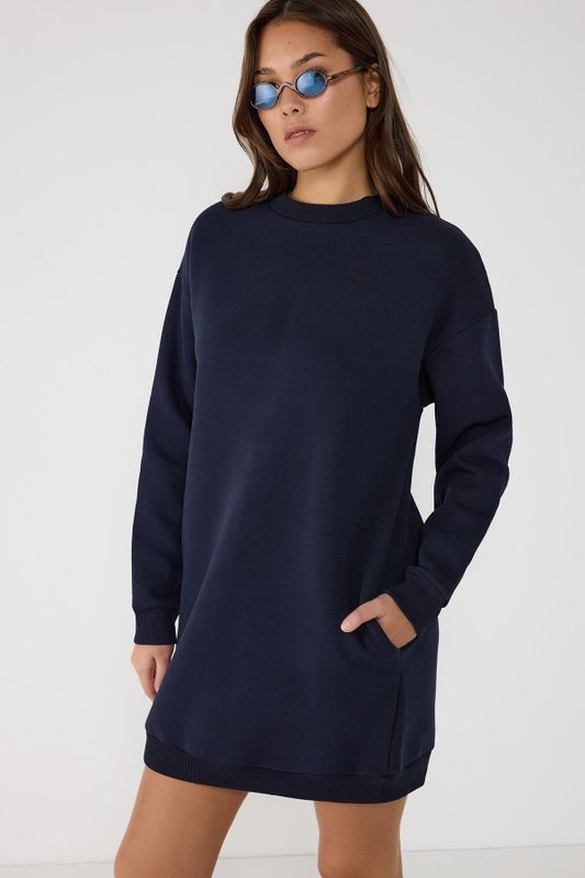 Katoenen Sweatshirt Jurk Tuniek