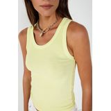 Haltertop - Effen - Gevoerd - Aansluitende Pasvorm - Mouwloos