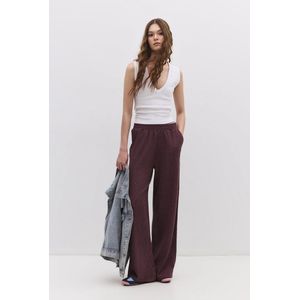No Matter What - Broek - Pruim - Wide Leg - Mid Waist - Lang