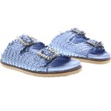 Inuovo - 395010 - Slippers - Blauw Metallic - Leer