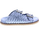 Inuovo - 395010 - Slippers - Blauw Metallic - Leer