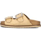 Inuovo - 396027 - Dames Slippers - Beige - Leer