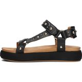 Inuovo - A96001 - Sandalen - Zwart - Leren Binnenkant