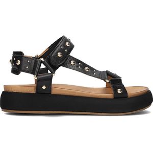 Inuovo - A96001 - Sandalen - Zwart - Leren Binnenkant