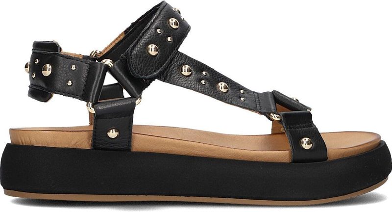 Inuovo - A96001 - Sandalen - Zwart - Leren Binnenkant