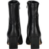 INUOVO - Enkellaarsjes - Zwart - Glad Leer - Blokhak