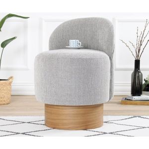 Poef Barren linnen | Atelier Del Sofa