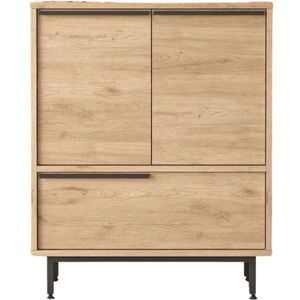 Kalune Design - Erik - Schoenenkast - Bruin/Zwart - Spaanplaat/Metaal