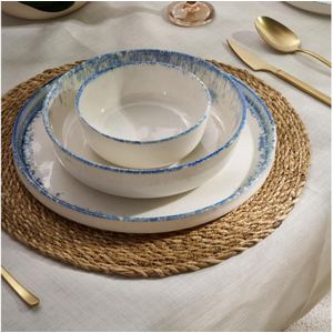 Serviesset Quid Vita Aqua Blauw Keramisch 18 Onderdelen