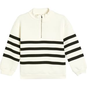 Rechte kraag Rits gedetailleerd Sweatshirt