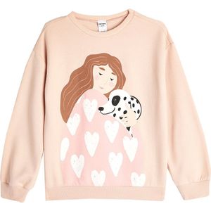 Koton - Sweatshirt - Bruin - Ronde Hals - Lange Mouw