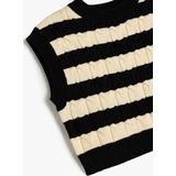 Ronde kraag Haar Vlecht Sweater