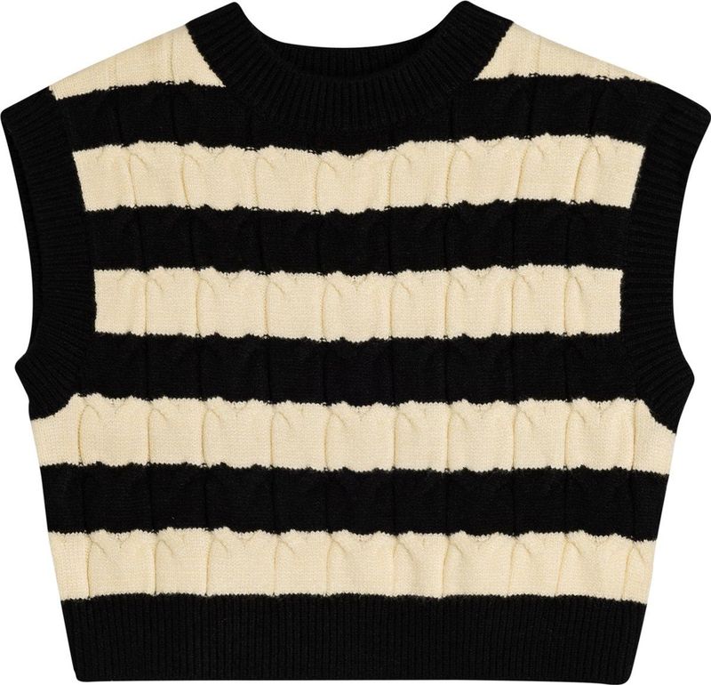 Ronde kraag Haar Vlecht Sweater