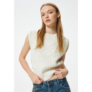 Ronde Kraag - Bal Gedetailleerd - Sweater