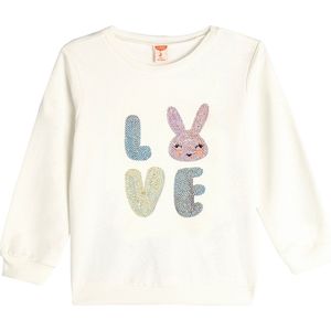 Ronde kraag geborduurd Sweatshirt