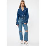 Koton - Jeans - Blauw - Denim - Ripped - Lang/maxi - Regular Fit