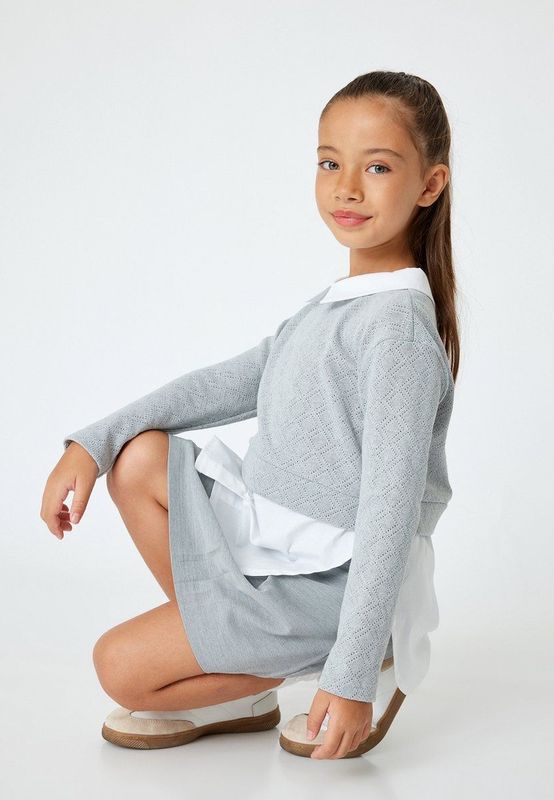 Koton SWEATSHIRTS Overhemdkraag Met gebruik van twee verschillende stoffen Sweatshirt