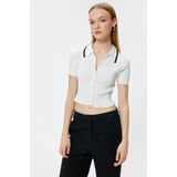 Polokraag Slim Sweater - Korte Mouw - Normale Lengte